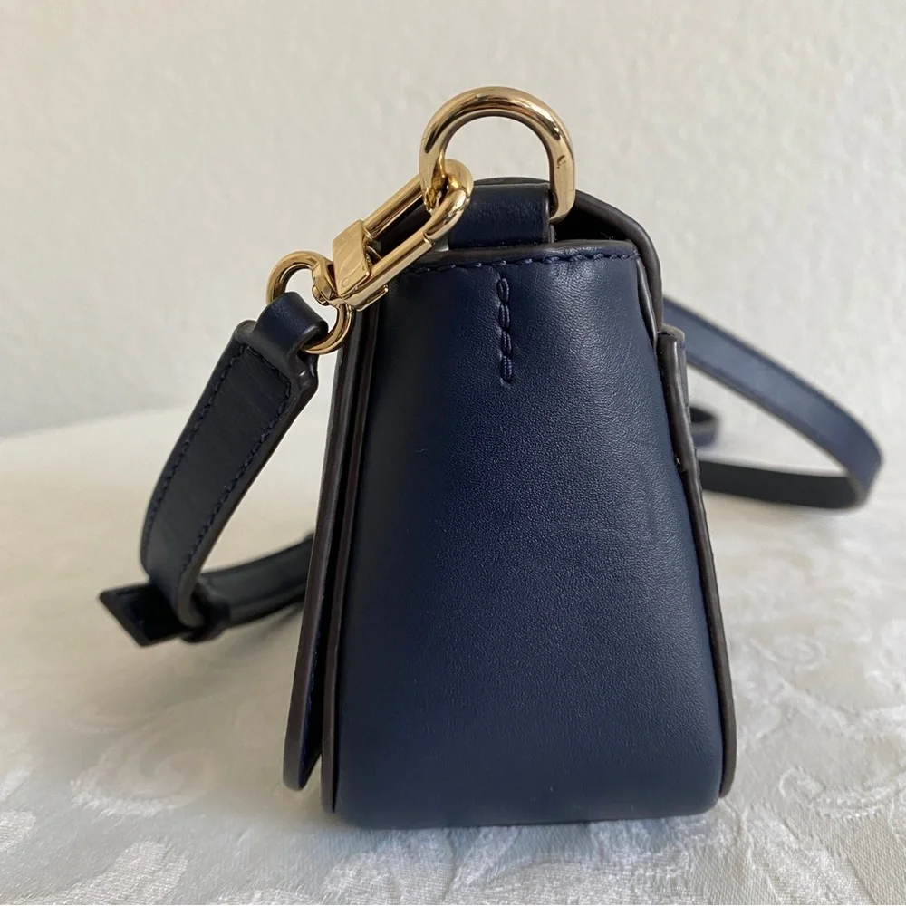 Tory Burch Lilium Micro Satchel Navy blue